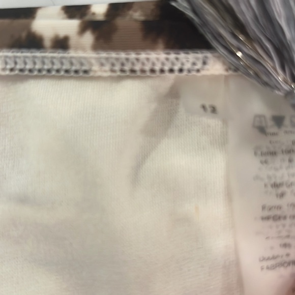 BLEU Rod Beattie Animal Print Triangle Bikini set size 12 - Picture 6 of 8